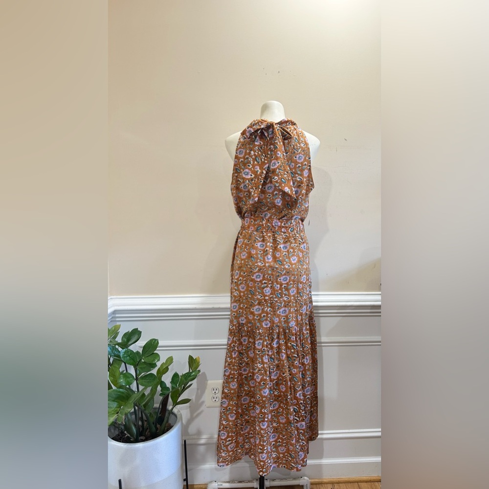 Cleobella Organic Cotton Floral Halter Maxi Dress - Picture 5 of 6